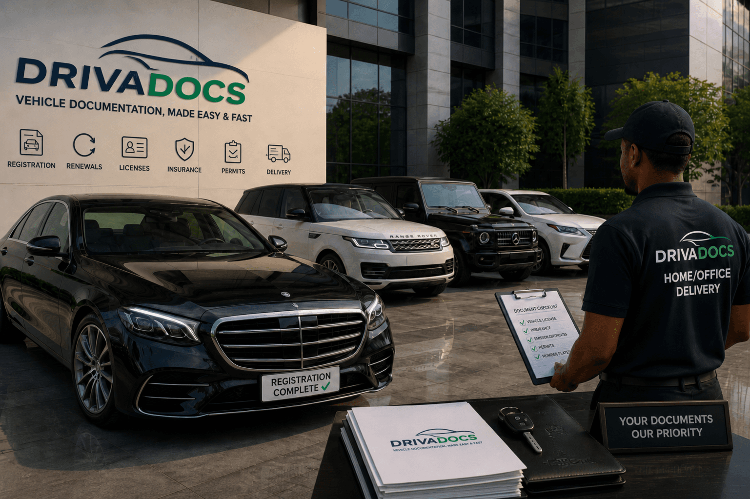 DrivaDocs vehicle documentation and home office delivery service